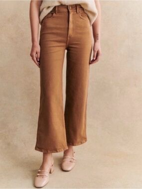 SOLD EUC Sézane Le Crop Jeans in Coffee Size 4/36